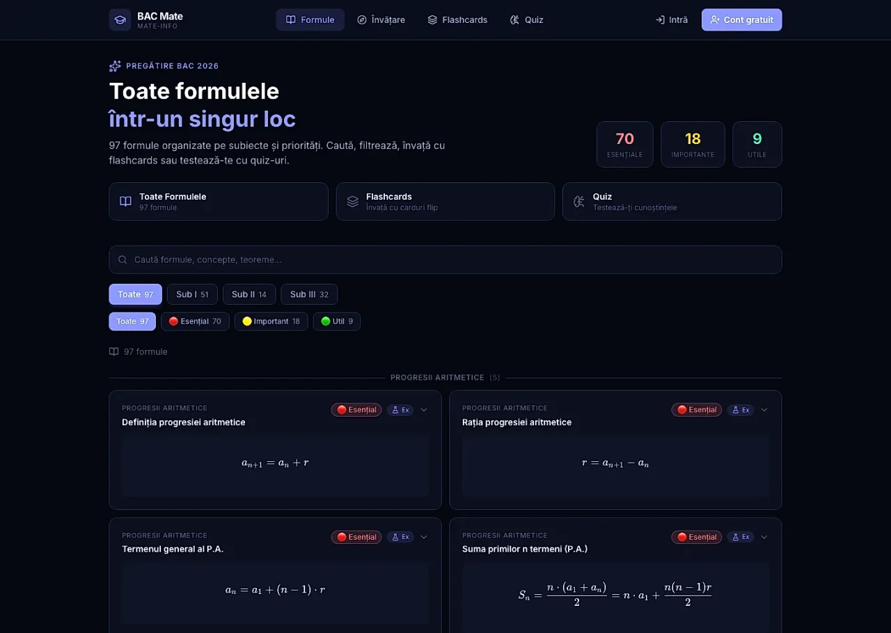 BAC Mate, a live education product with a clearer learning interface - OctaWeb work preview